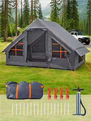 SANHOVO inflatable tent with 5-minute setup for quick family camping