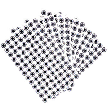Sanhu 12mm 3D fish lure eyes in silver with holographic flash for lifelike attraction
