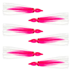 Sanhu 3D glow eyes on pink white lure boost underwater visibility.