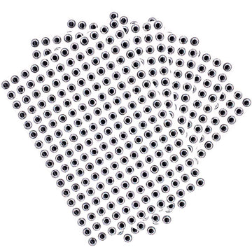 Sanhu 7mm 3D fish lure eyes in silver with adhesive backing for quick lure customization.