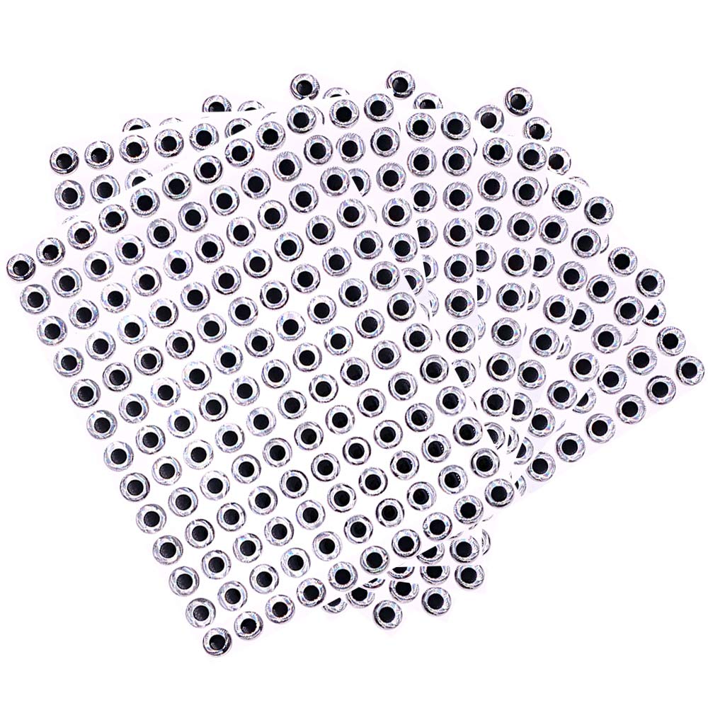 Sanhu 9mm 3D silver fish eye detail for DIY lures to enhance realism