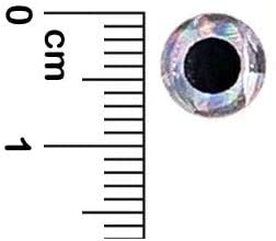 Sanhu adhesive-backed 3D Fish Eye Silver for strong grip on jigs and spoons