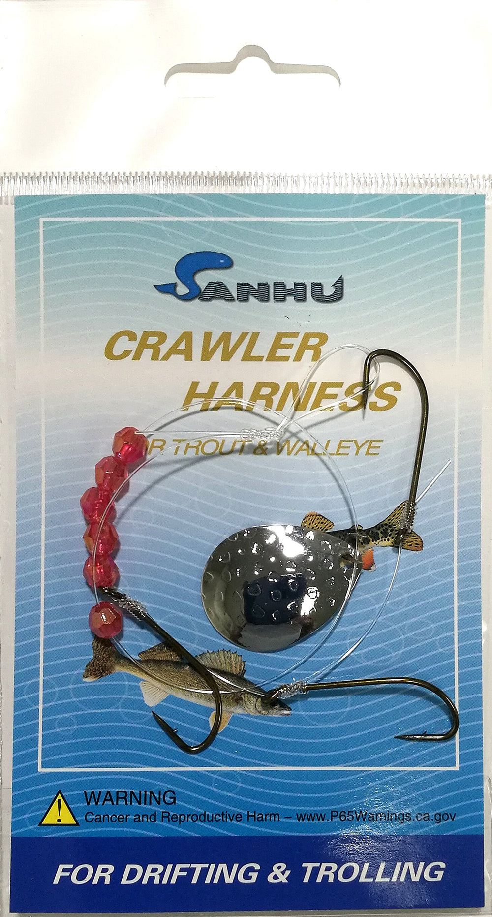 Sanhu Crawler Harness Rigs in 10-pack colors for drifting and trolling with live bait.
