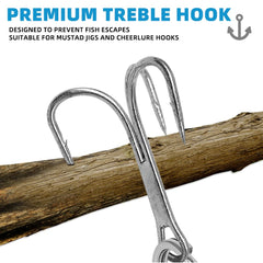 Sanhu Diamond Jigs 10oz treble hook detail highlights secure hardware and reliability