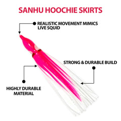 Sanhu lifelike squid movement enhances attraction during trolling and jigging.