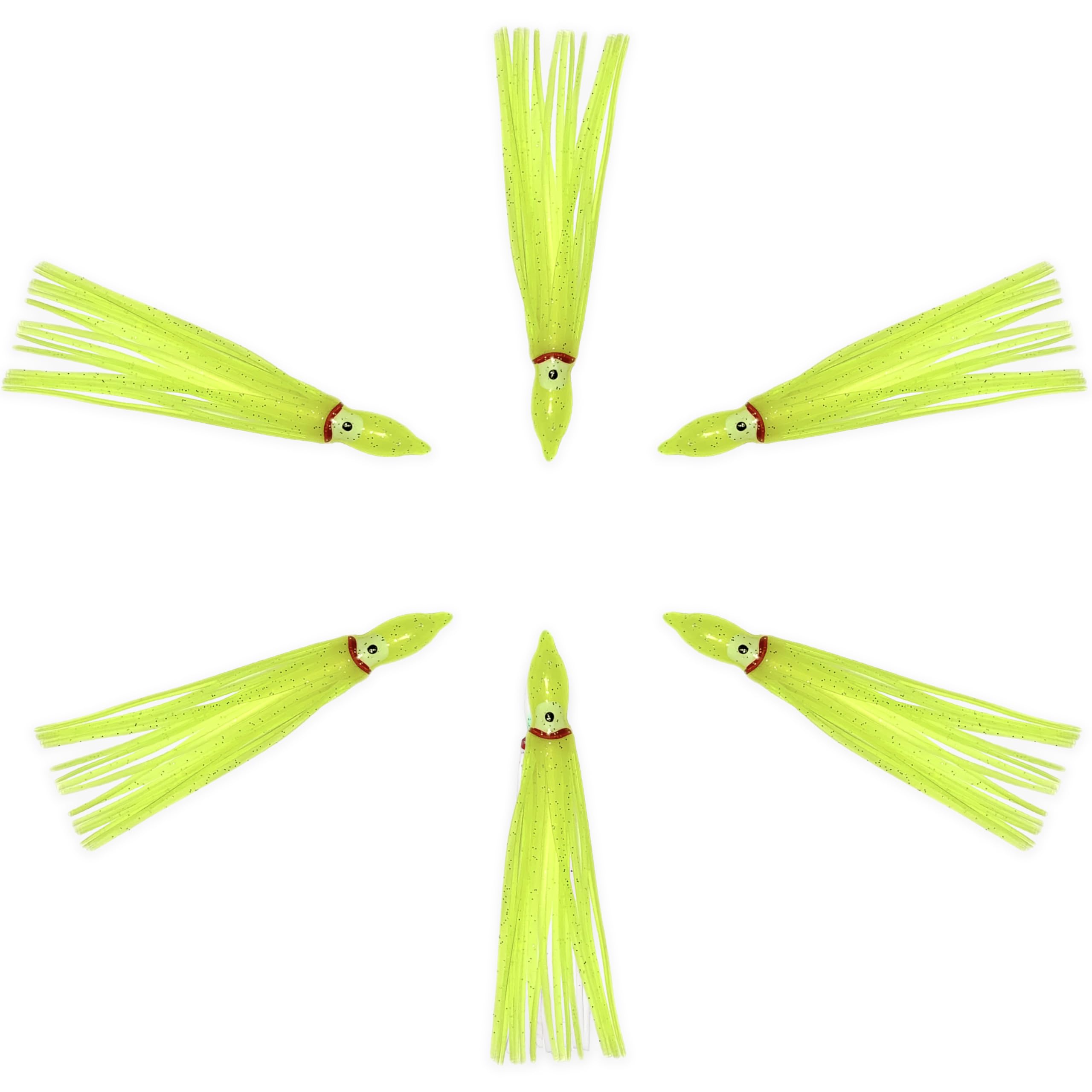 Sanhu Hoochie Skirts Yellow offshore game fishing option