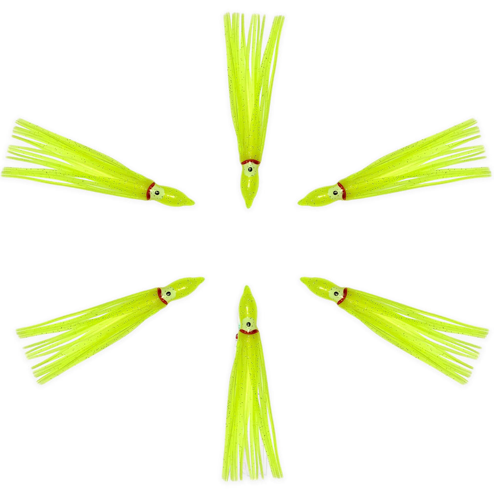 Sanhu Hoochie Skirts Yellow offshore game fishing option