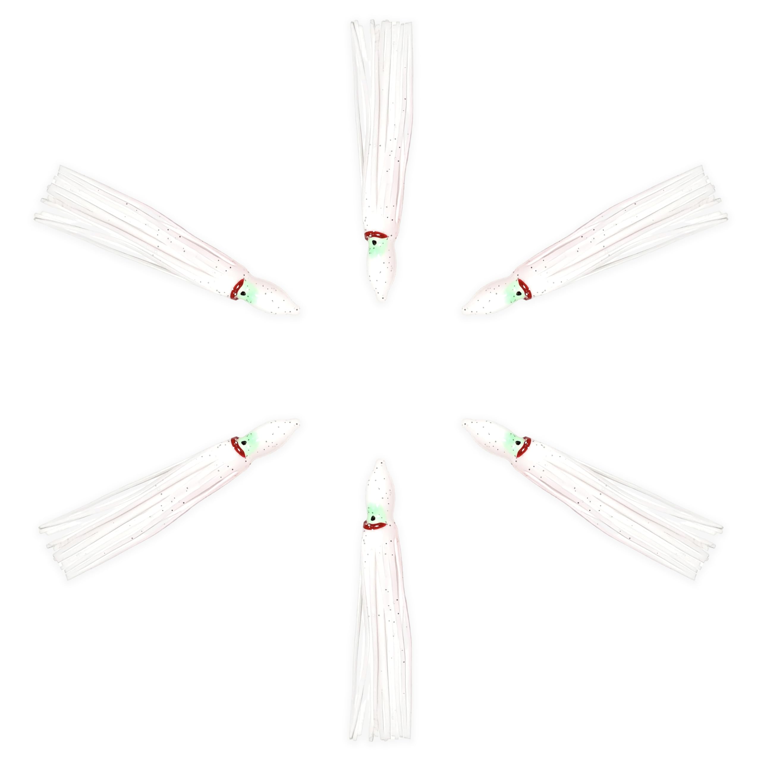 Sanhu Hoochie Squid Skirts 4.75 inch easy use with trolling setups.