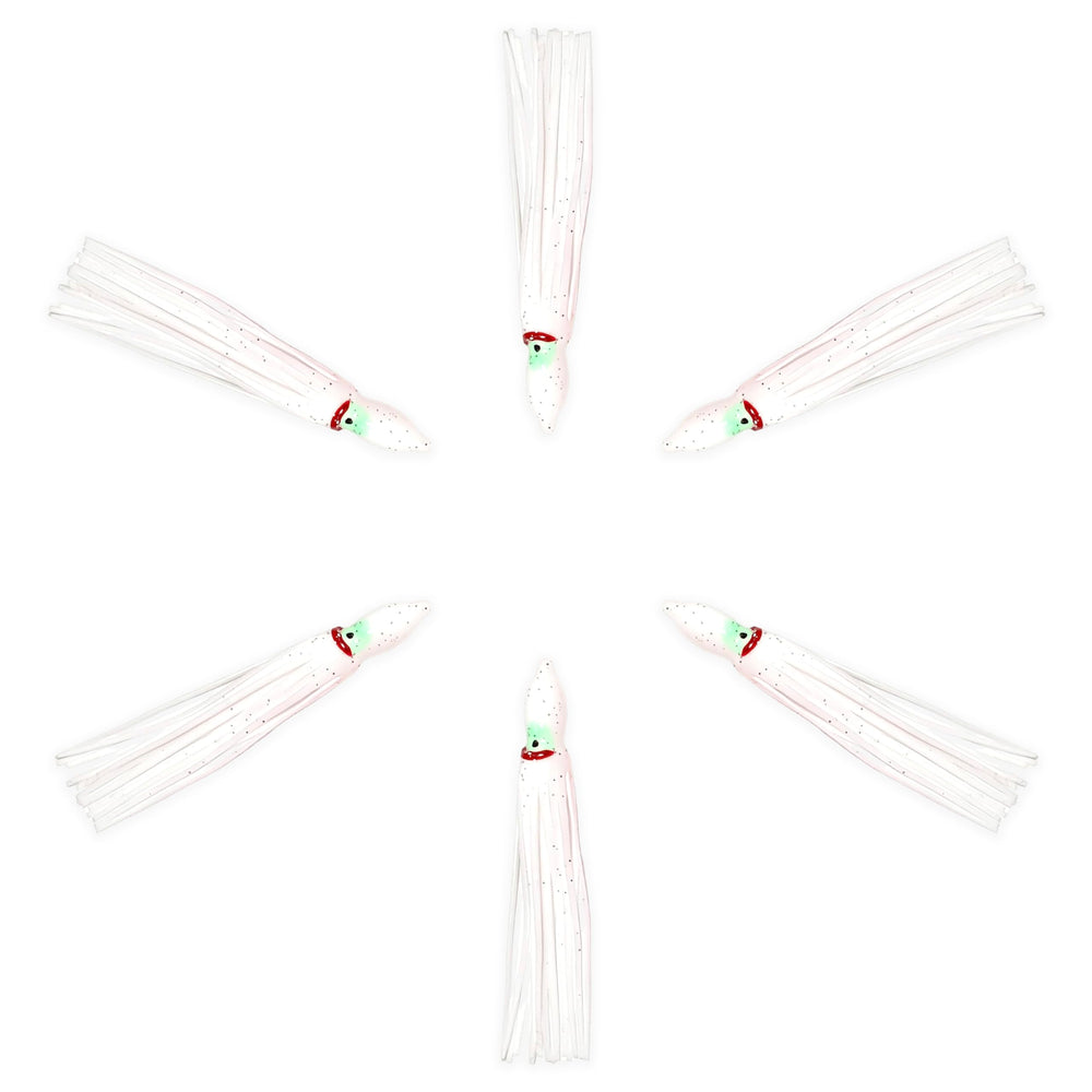 Sanhu Hoochie Squid Skirts 4.75 inch easy use with trolling setups.
