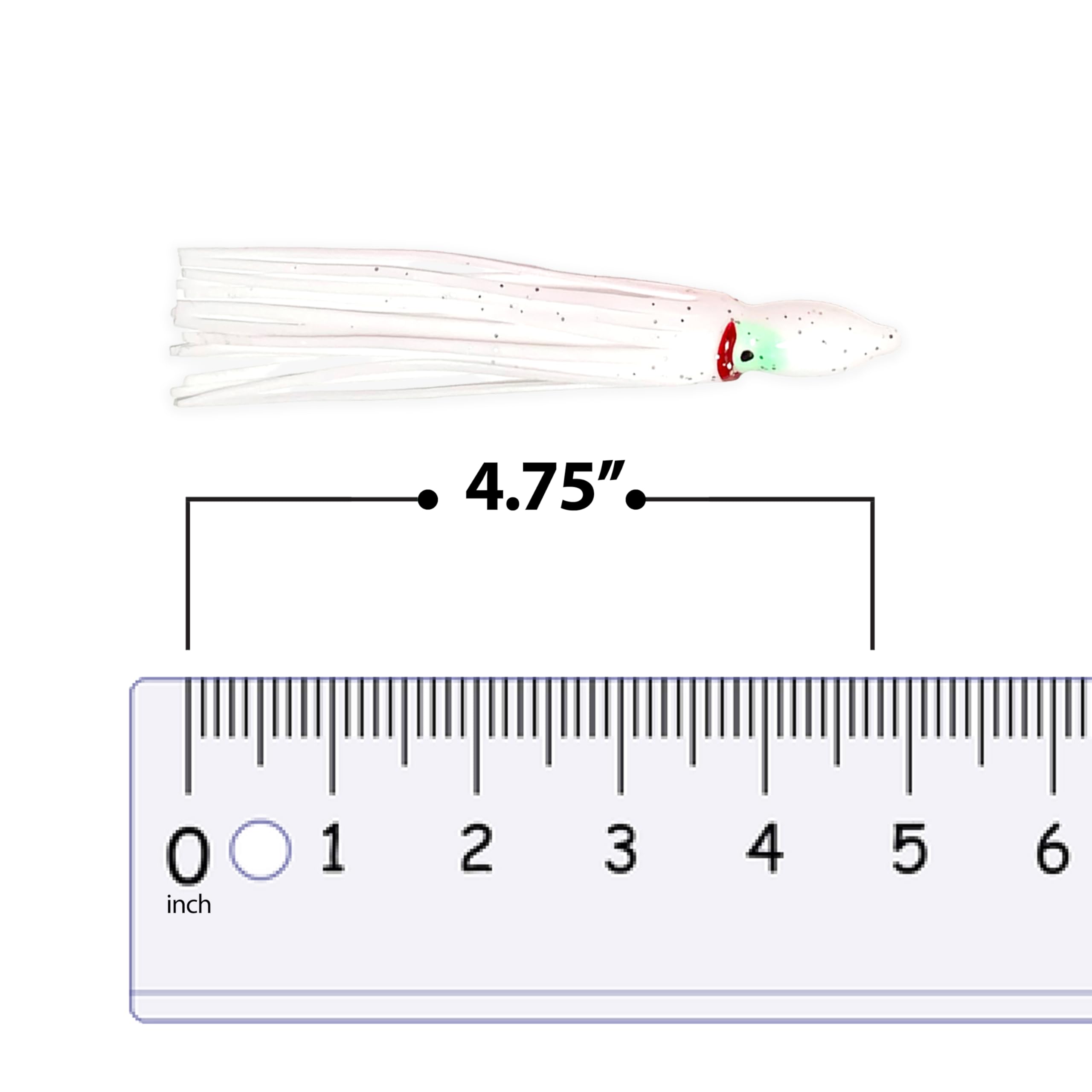 Sanhu Hoochie Squid Skirts 4.75 inch squid rig-ready lure for tuna.