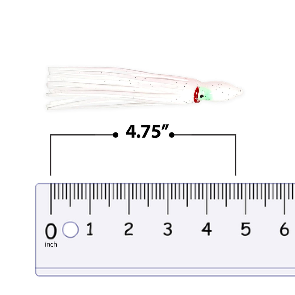 Sanhu Hoochie Squid Skirts 4.75 inch squid rig-ready lure for tuna.