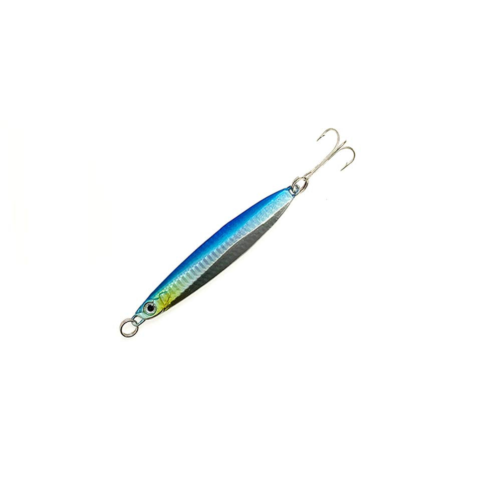 Sanhu Knife Colt Sniper 80g in blue sardine finish for vertical jigging and long casts.
