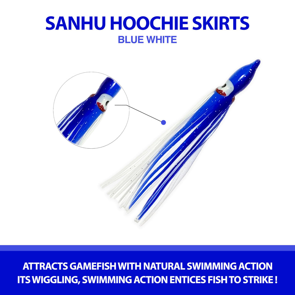 Sanhu versatile lures for deep-sea trolling, squid rigs, and hoochie setups.