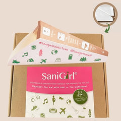 SaniGirl pee funnel open-compact demonstrates quick setup for clean standing urination on hikes