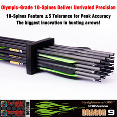 Sanlida 0.003 inch straightness showcases high-precision arrow flight.