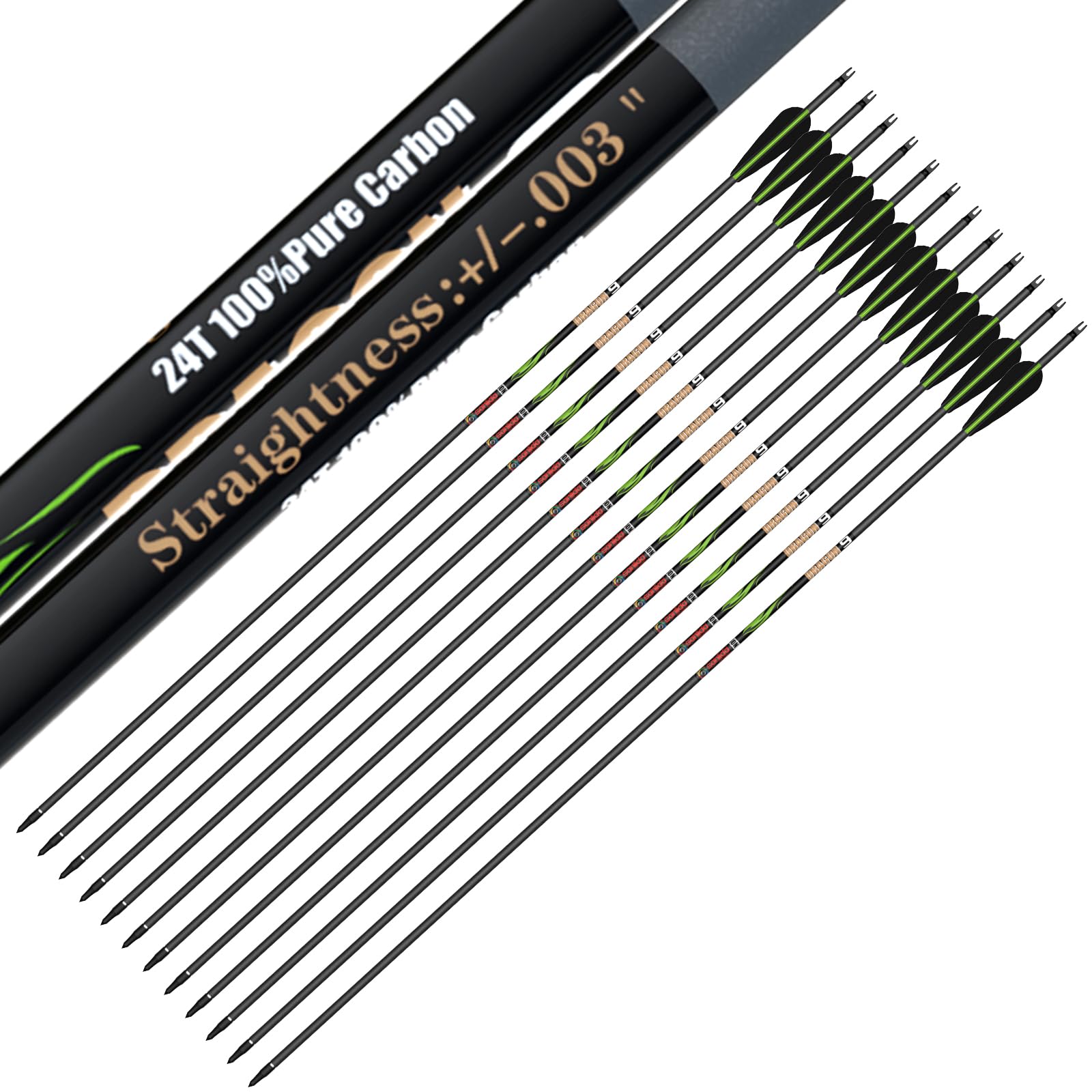 Sanlida Dragon 9 carbon arrow pack 12 ensures consistent hunting flight