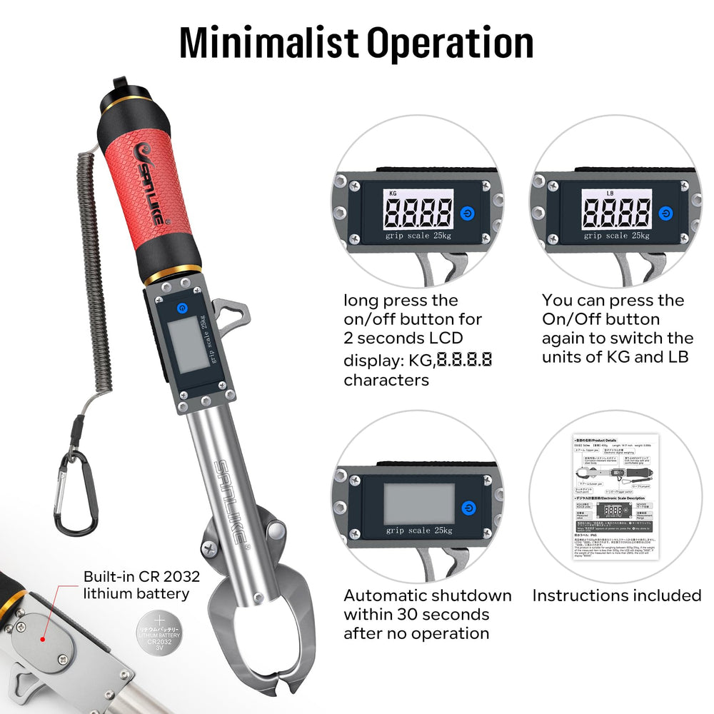 SANLIKE easy-operation trigger minimizes finger risk and enables one-handed use.