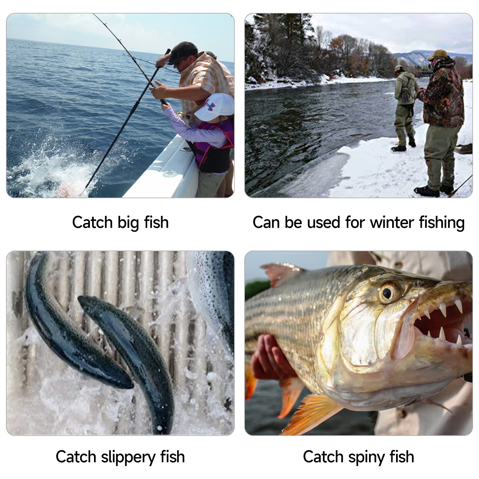 SANLIKE gaff for saltwater offshore use supports heavy catches.