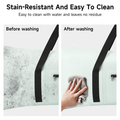 Collapsible design with heat-sealed seams for leak-proof performance