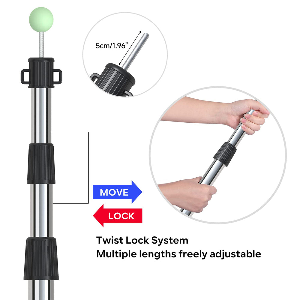SAN LIKE tarp poles 4-pack included for complete shelter solutions.