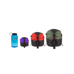 Sanmum 5L nylon compression bag keeps clothes organized during outdoor trips.