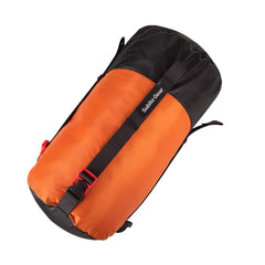 Sanmum 70D nylon compression bag, orange 17L, versatile storage for camping gear and quick packing.
