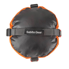 Sanmum 70D nylon compression bag, orange 25L, ample capacity for clothes and gear on longer trips.