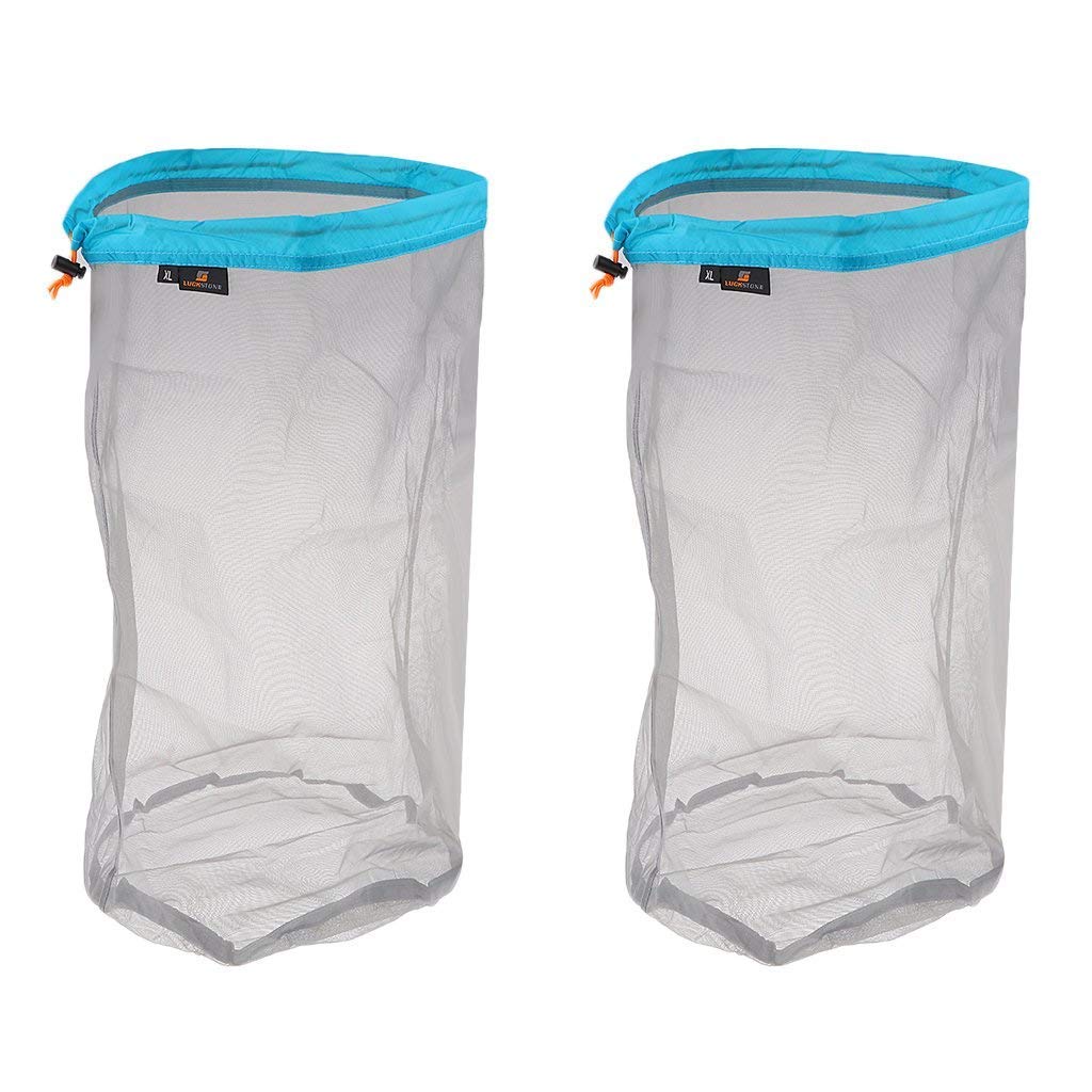 Sanmum Stuff Sacks two nylon mesh bags for clear, organized packing