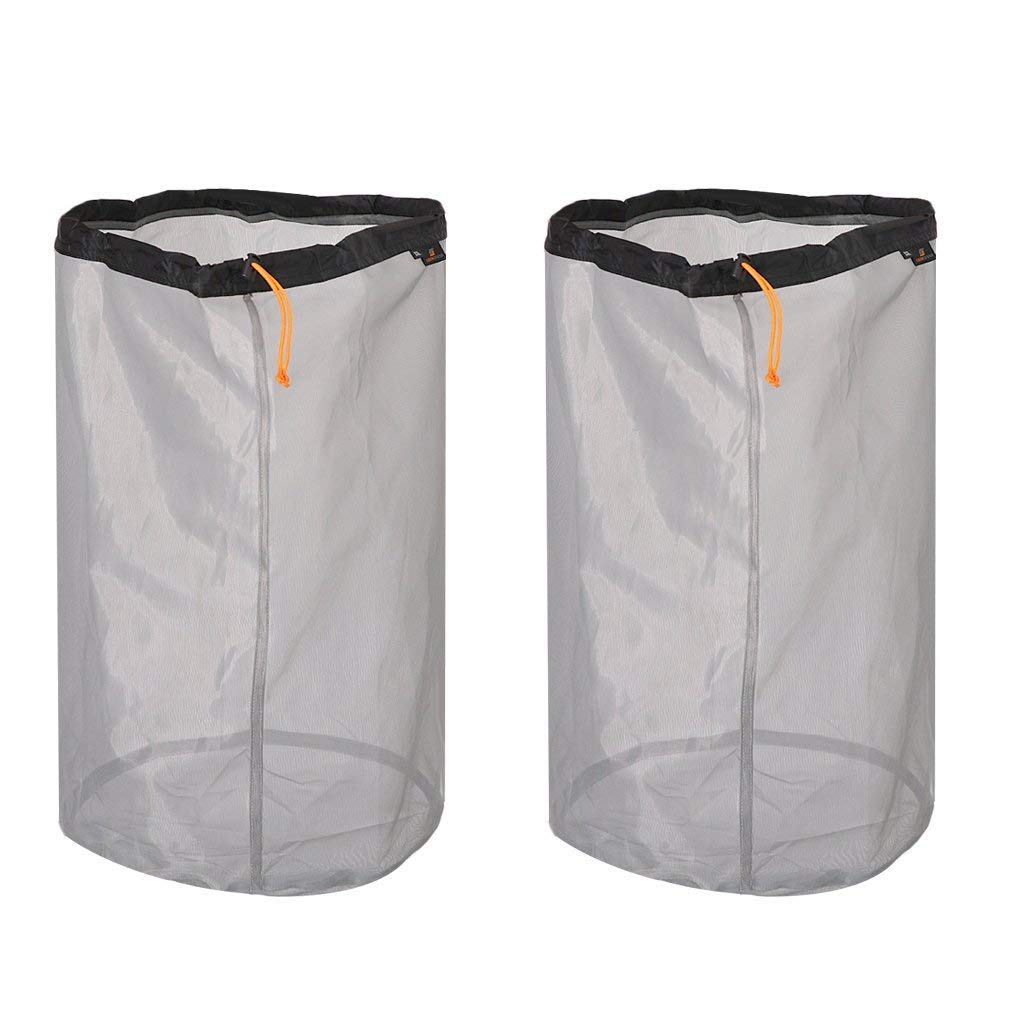 Sanmum Stuff Sacks visible mesh base design aids quick locating.