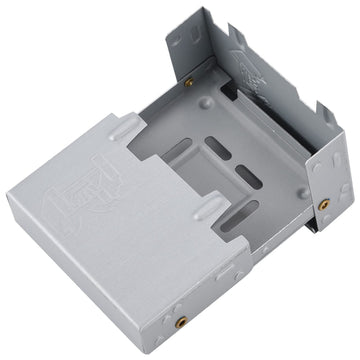 Sanpyl Mini Stove folded in palm size for easy packing on trips.