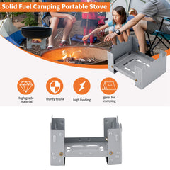 Sanpyl Mini Stove thickened zinc plate shows durable outdoor cooking.