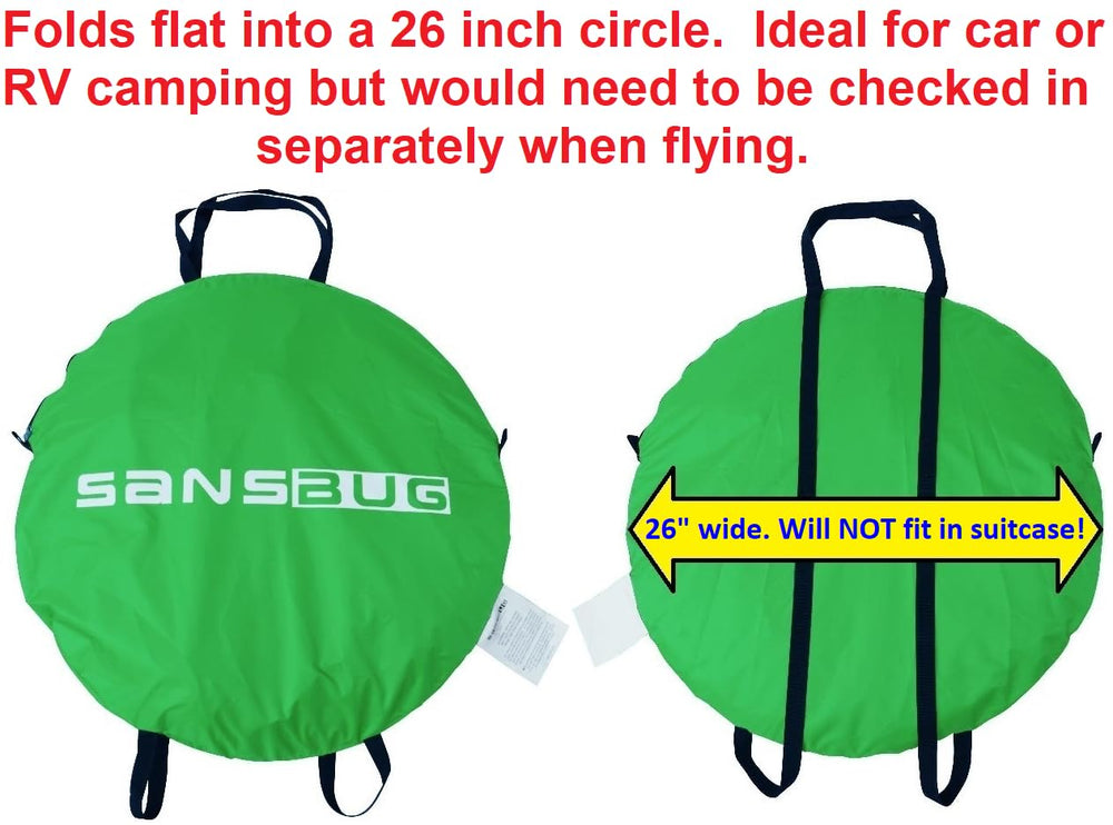 SansBug noseeum mesh walls protect from tiny insects at night