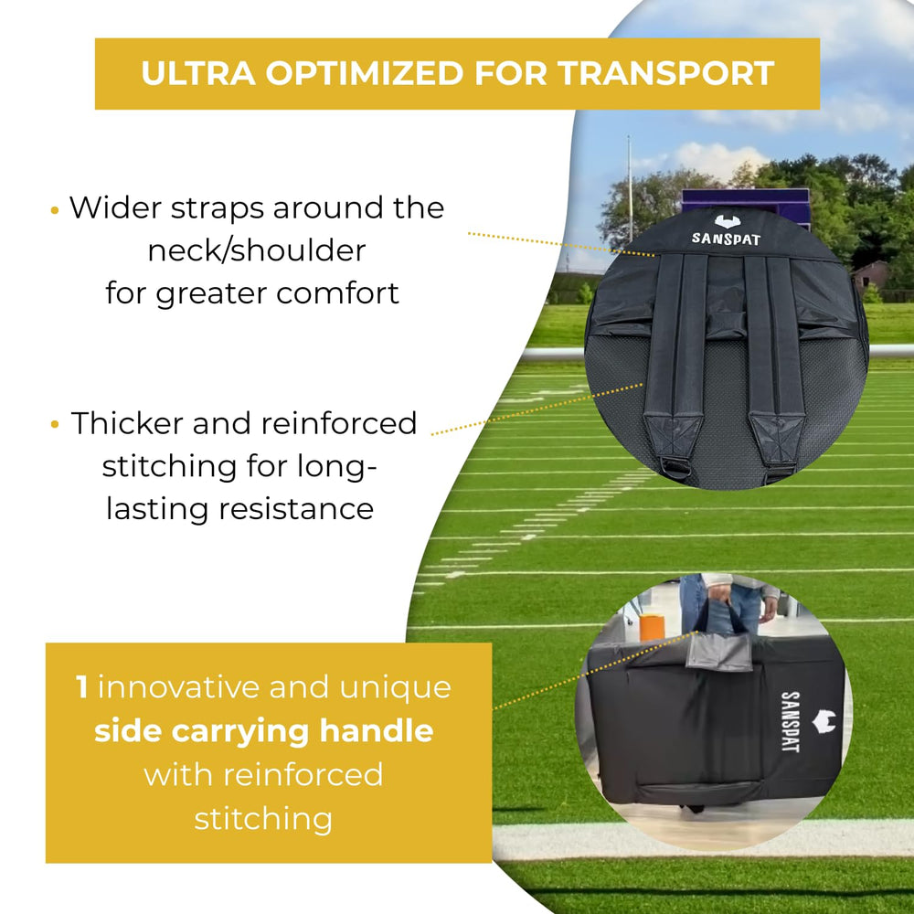Sanspat built-in drink holders and pockets for convenient outings.