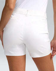 SANTINY women's 5in golf shorts — elastic waistband with belt loops for a flexible fit.