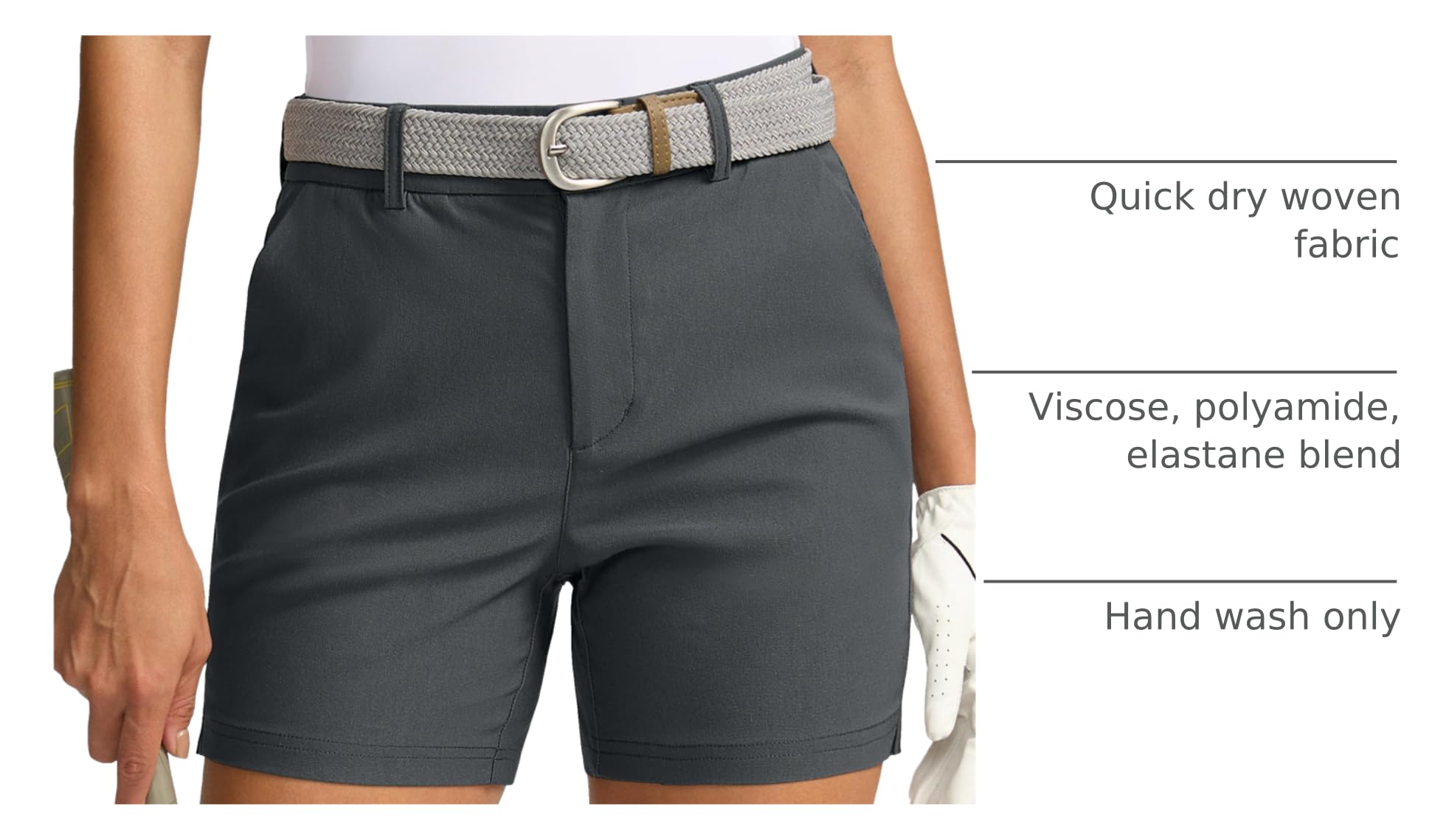 SANTINY shorts side split enables full range of motion