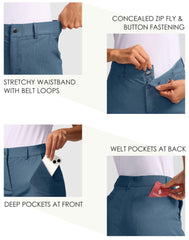 SANTINY women's 5inch golf shorts with elastic waistband and belt loops for a tailored look