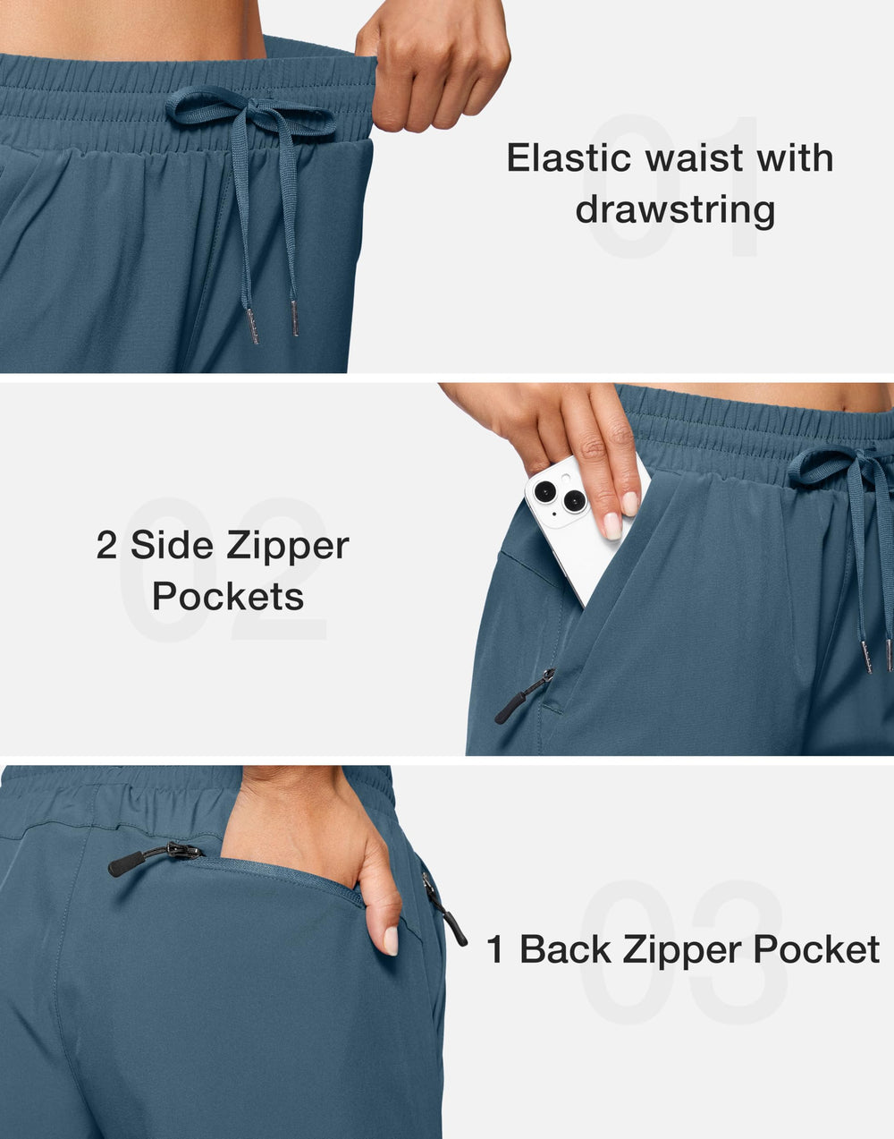 SANTINY shorts offering UPF50+ sun protection and water resistance for sunny days.