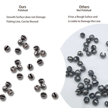 SANWEAL 0.04oz fishing weights sinkers (30 pcs) - round removable design