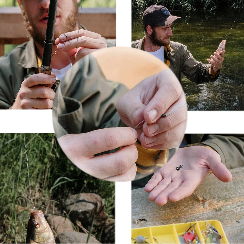 SANWEAL 120pcs set of round removable fishing sinkers in five sizes