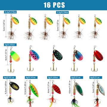 All-season rooster tail spinner lures for freshwater fishing