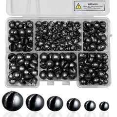 SANWEAL 200pcs round fishing weights set in six sizes
