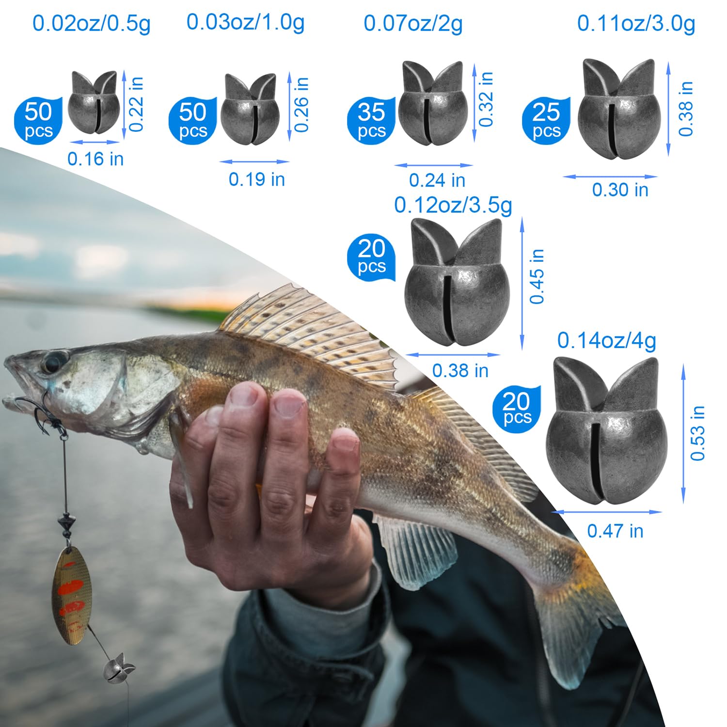 Easy attachment to lines and lures