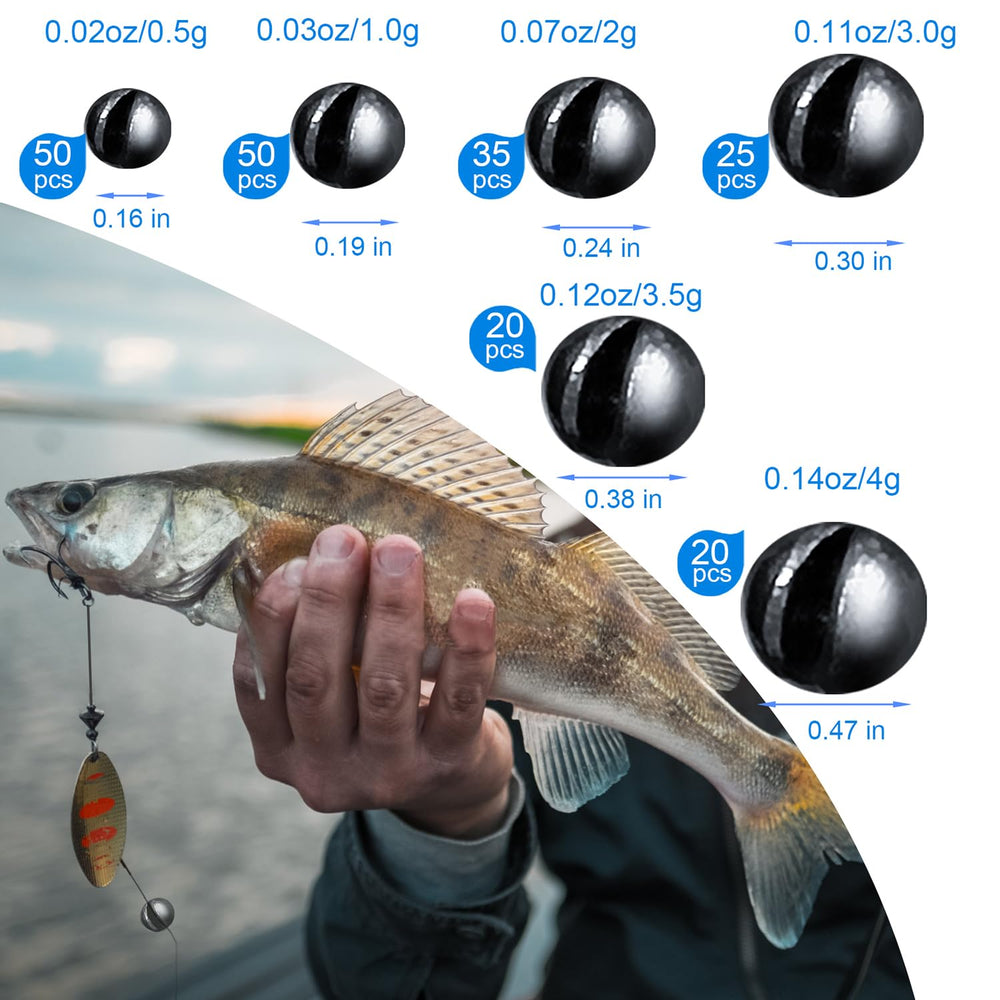 Premium lead-core fishing weights for freshwater and saltwater, image 5