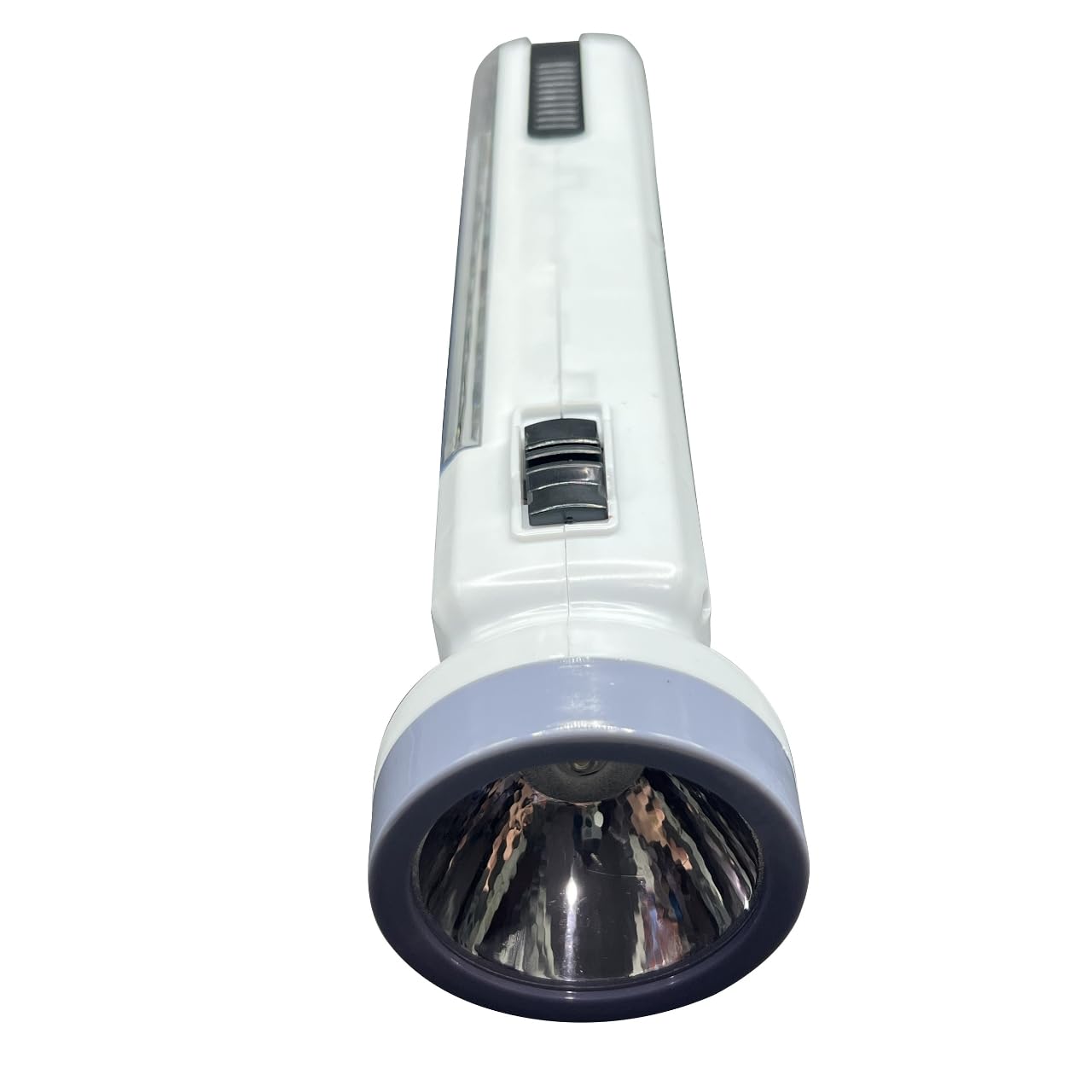 Sapphirem LED emergency light side view, slim profile for easy storage.