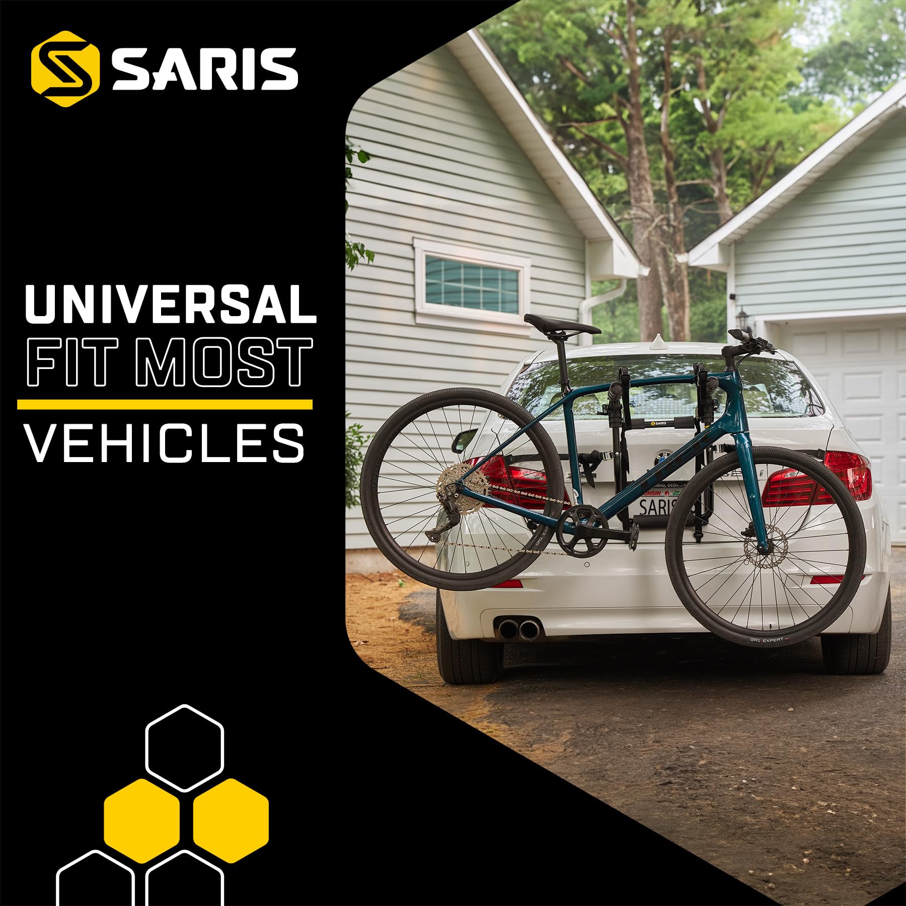 Saris 1054S stores away neatly when not in use.