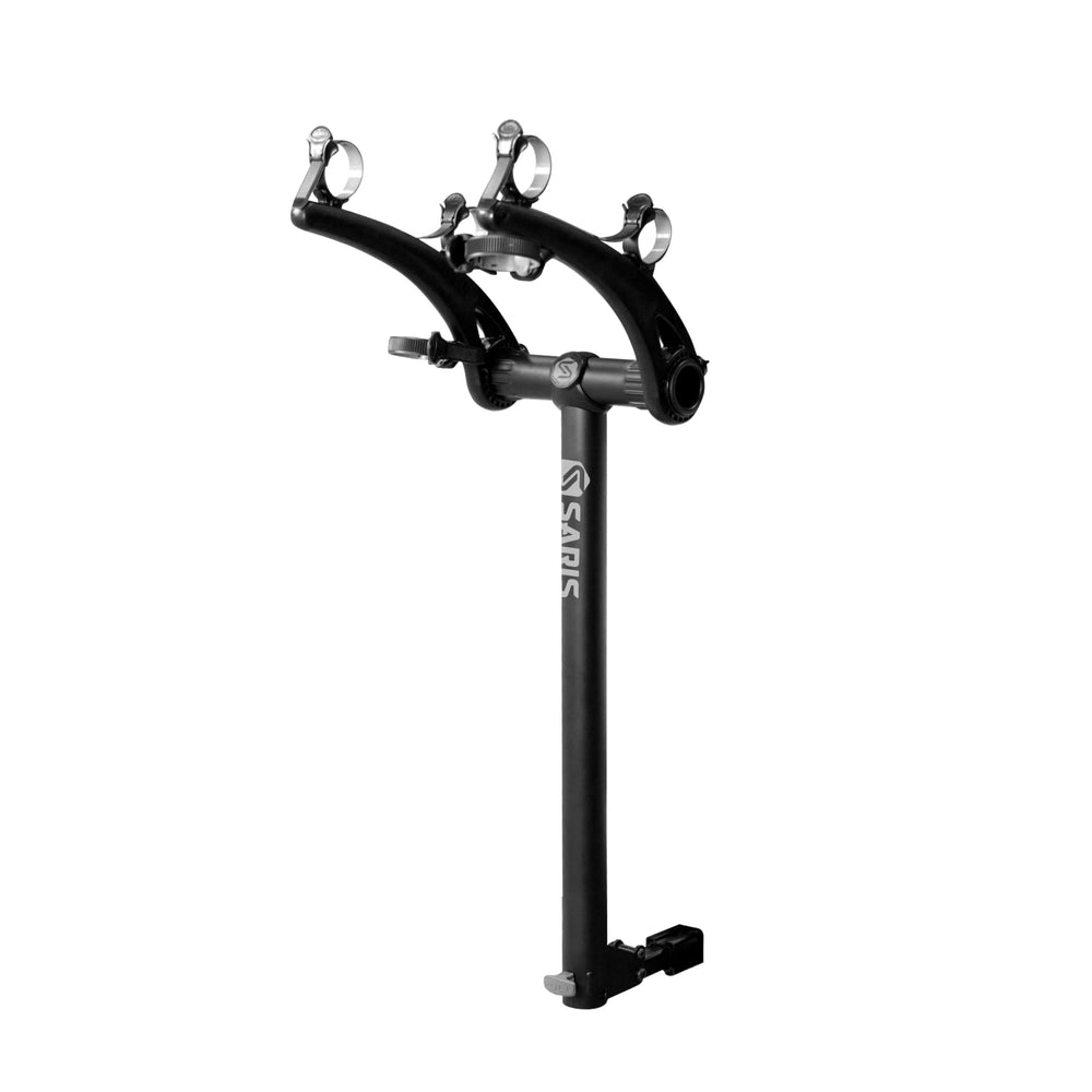 Saris Bones 2-Bike Hitch Rack injection-molded arms for durable support.