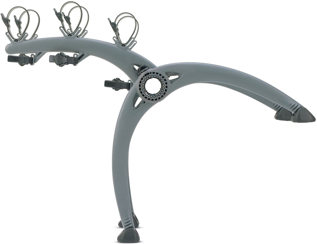 Saris Bones car trunk bike rack with arc design clears spoilers and fits most vehicles.