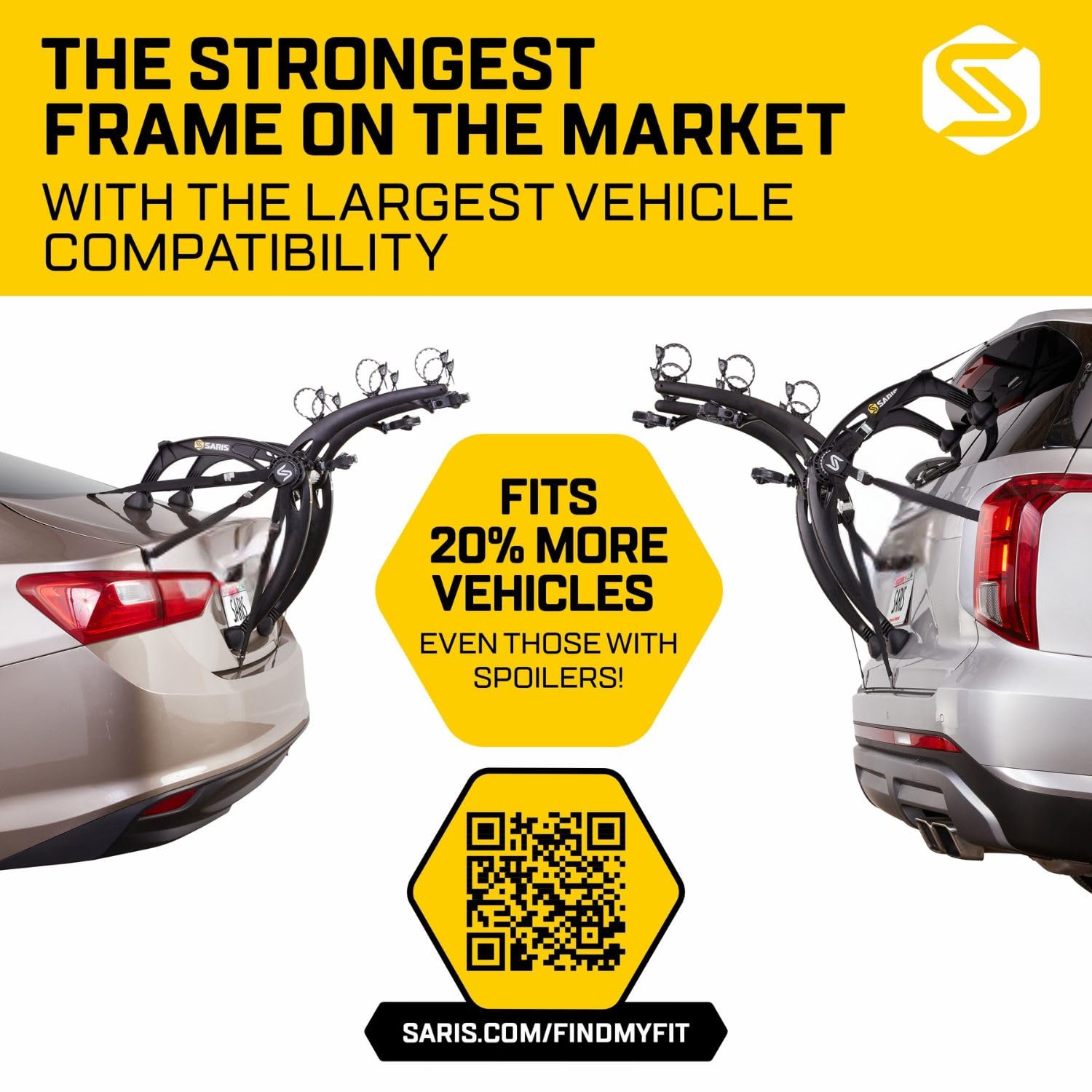 Saris Bones EX supports up to 35 lb per bike for stability.