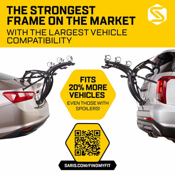 Saris Bones EX supports up to 35 lb per bike for stability.