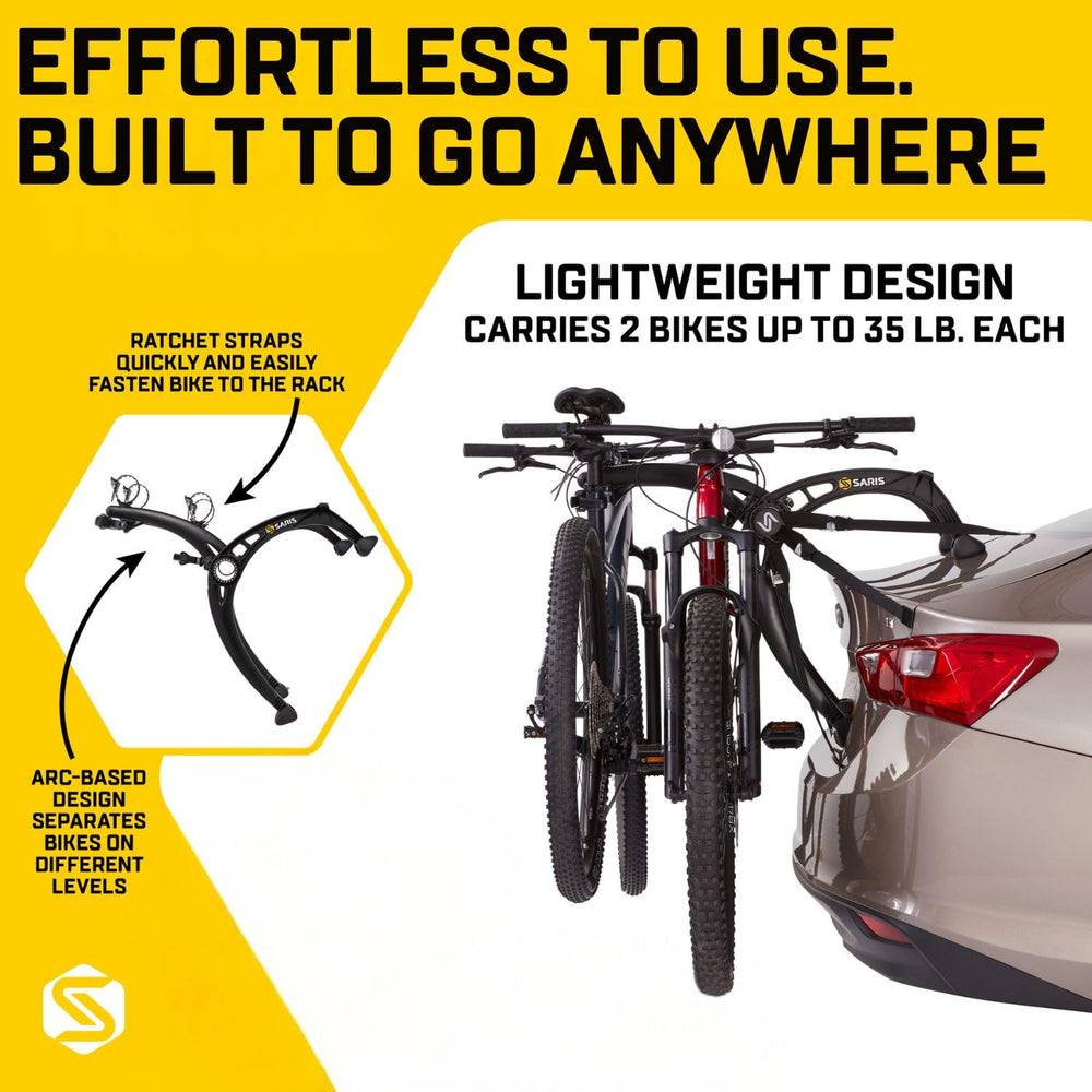 Saris Bones EX QR code scan verifies vehicle compatibility.